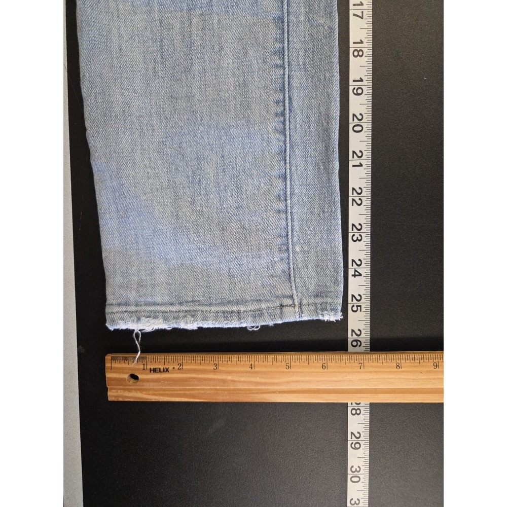 PISTOLA Monroe Crop Womens Jeans DISTRESSED HIGH RISE Light Wash Size 26 - Picture 10 of 10